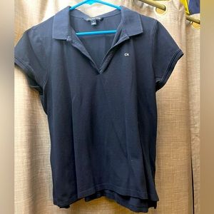 Calvin Klein Jeans, LG, Navy Blue Polo Shirt